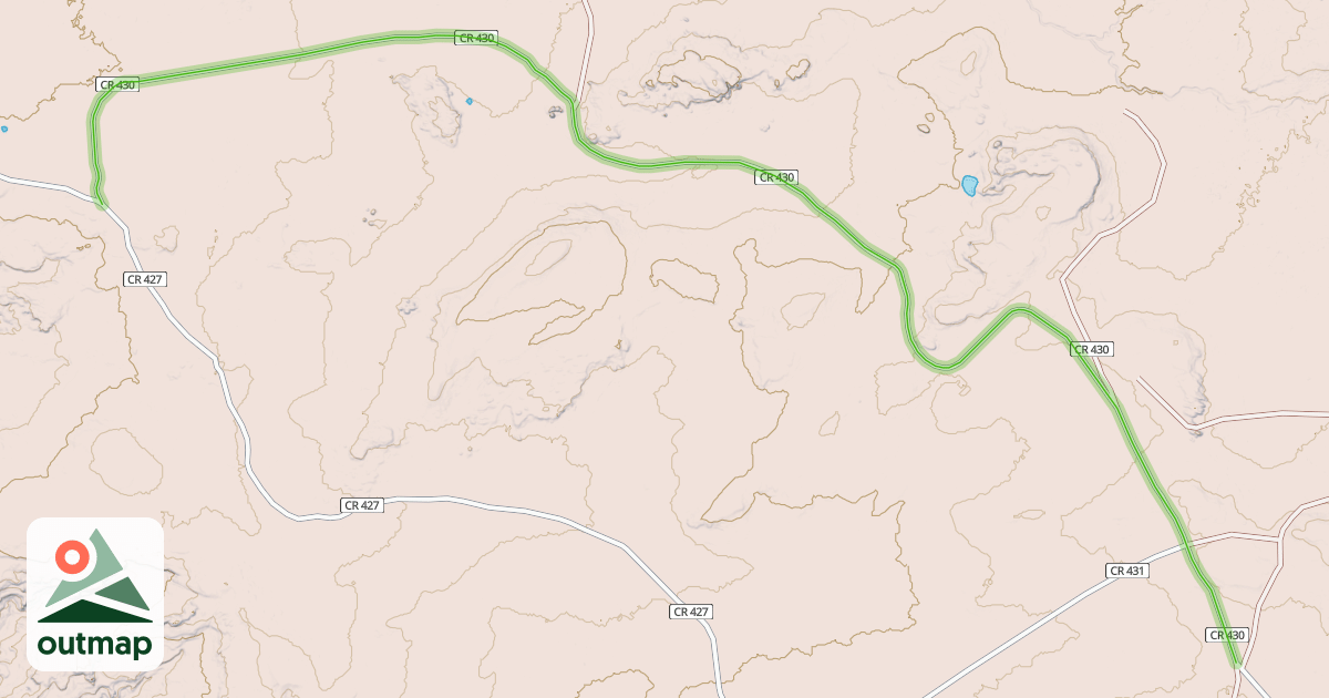 Map of County Road 430