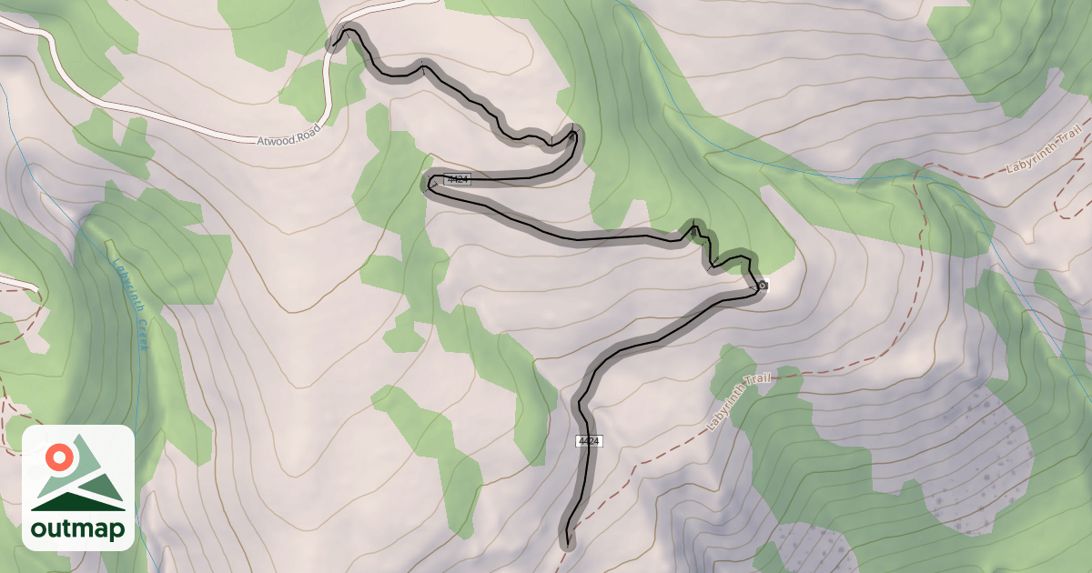 Map of Upper Labyrinth Trail #4424