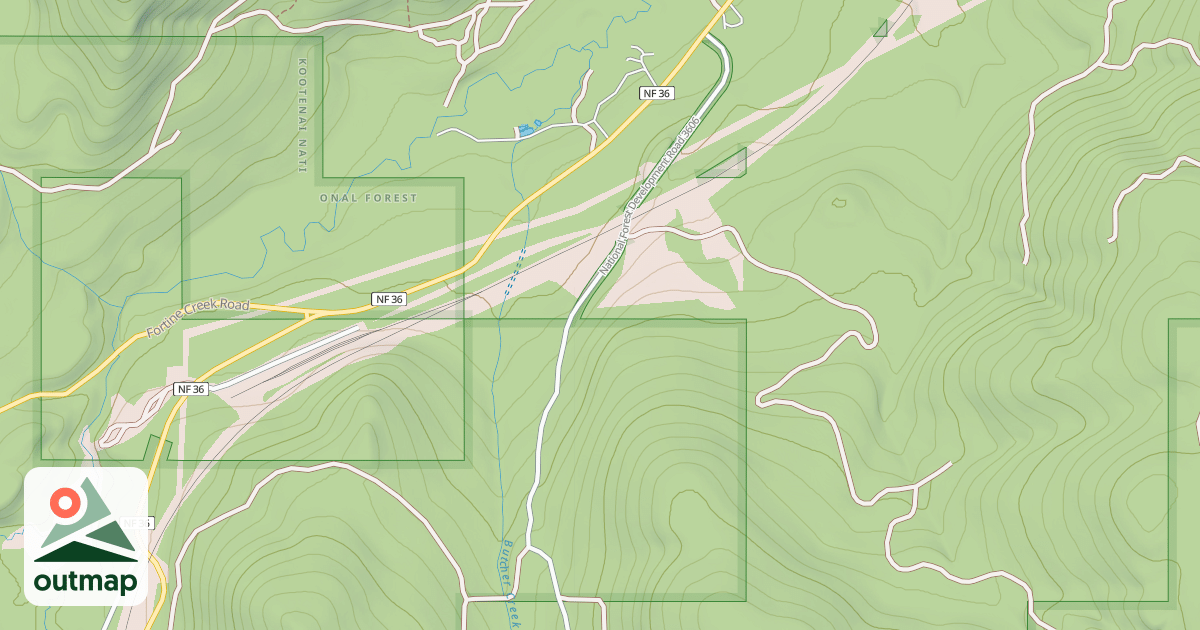 Map of BUTCHER CREEK
