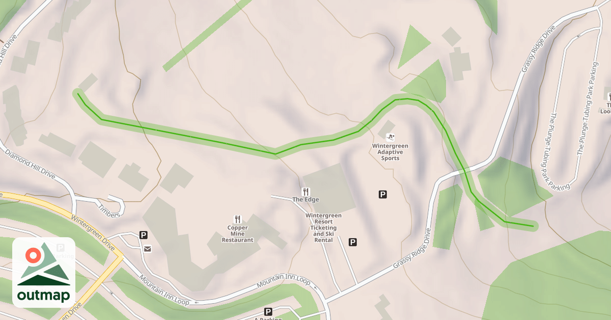Map of Upper Cross Trail