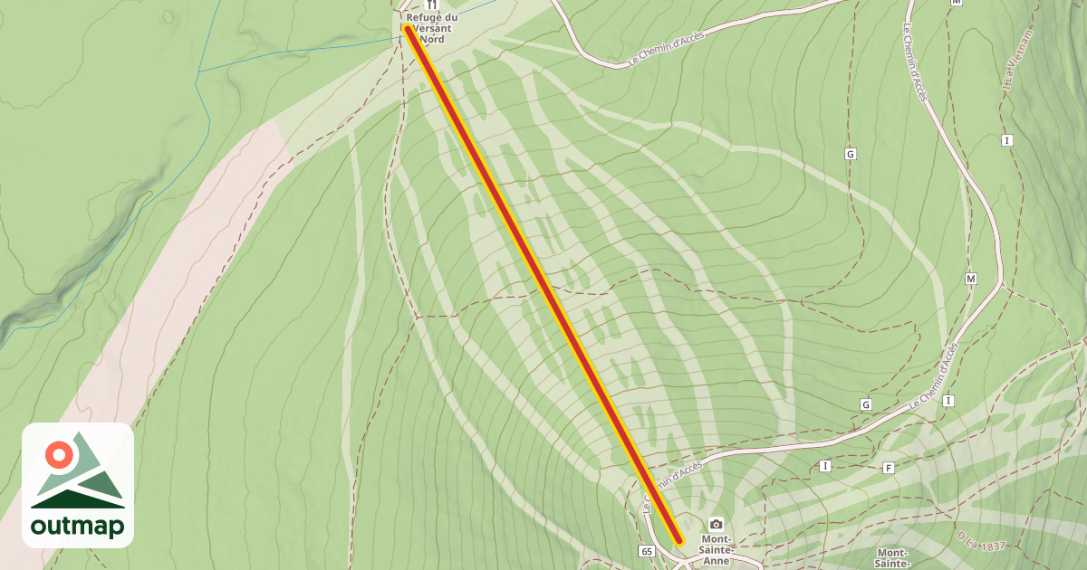 Map of L'Échappée