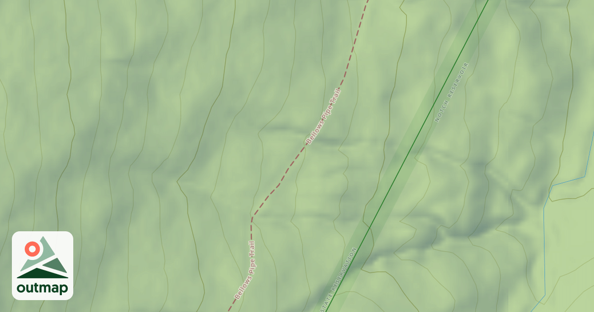 Map of Bellows Pipe Trail