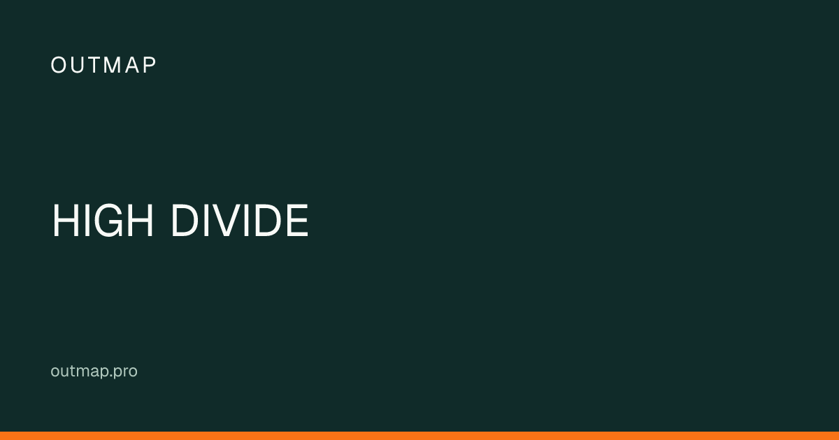Map of HIGH DIVIDE