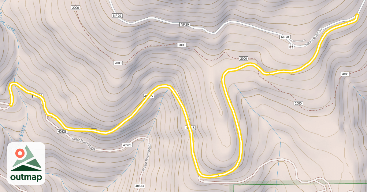 Map of Beaver Grouse Road