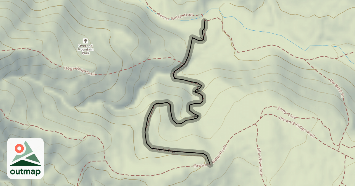 Map of 8 Bells Trail