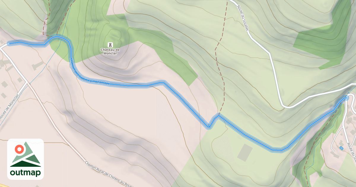 Map of Chemin des Galbits a Plansoutet