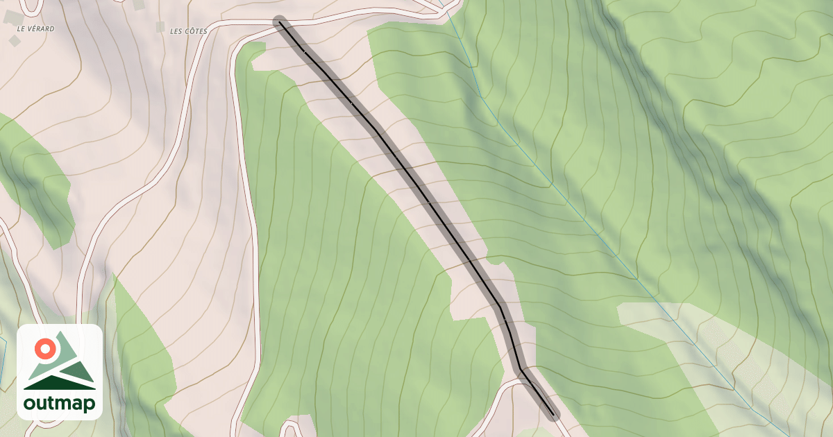 Map of Arête des Intrets