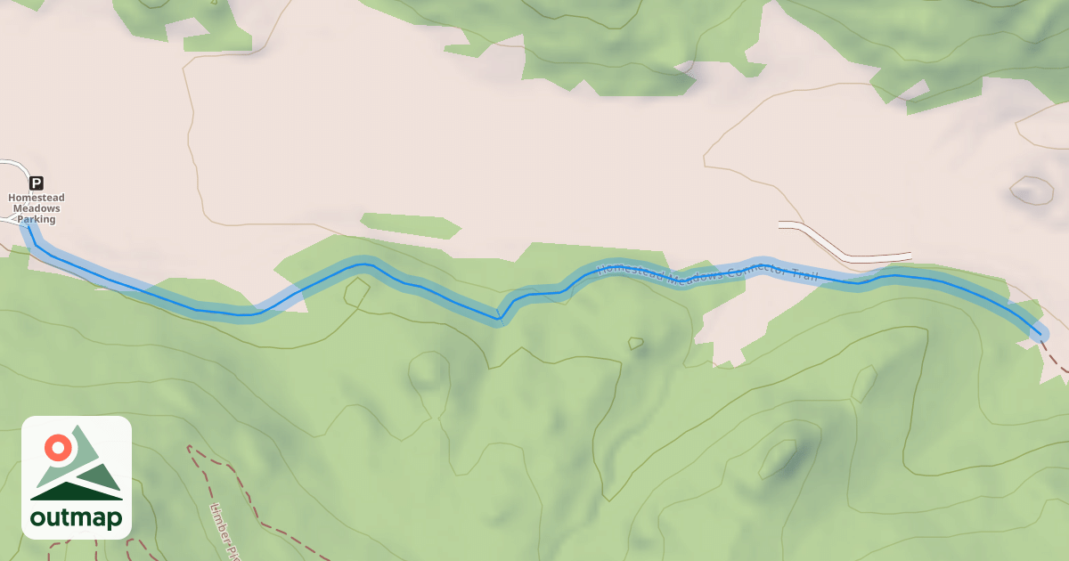 Map of Homestead Meadows Connector Trail