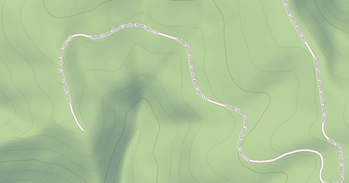 Map preview of USFS National Forest System Roads {EB05490B-0271-41E7-BB2B-F4C7B2AAD596}