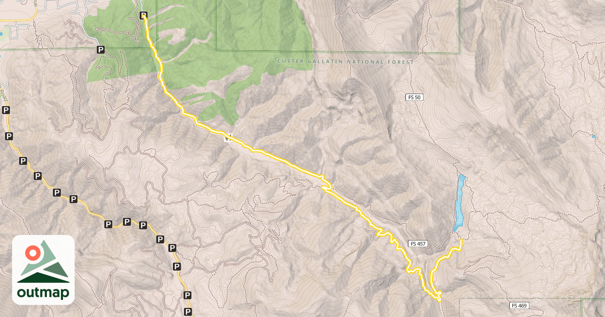 Map of Bozeman Creek Trail