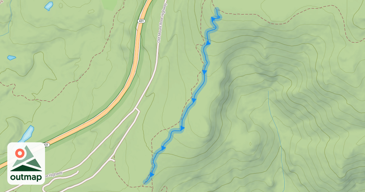 Map of Upper Tyrolian Trail