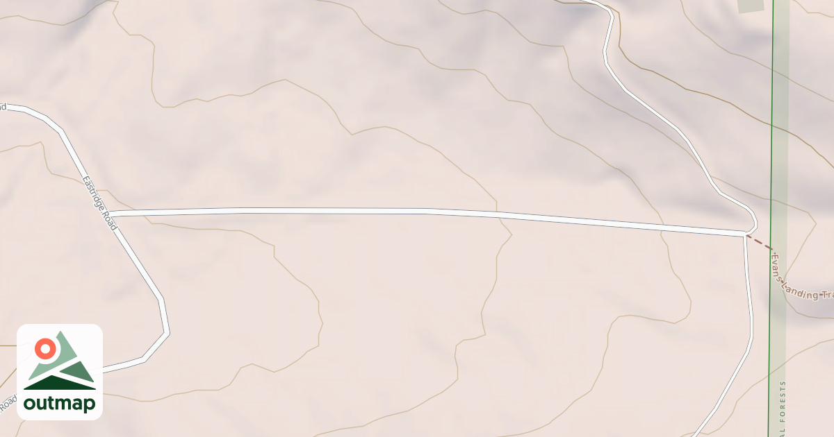 Map of EVANS LANDING