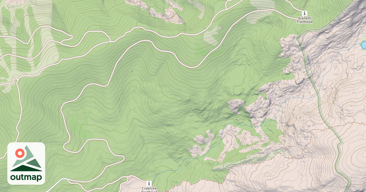 Map of GIANELLI CABIN T.H.