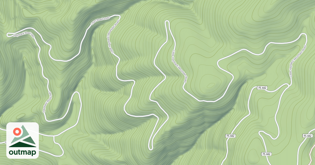 Map of LITTLE HAYSTACK MOUNTAIN