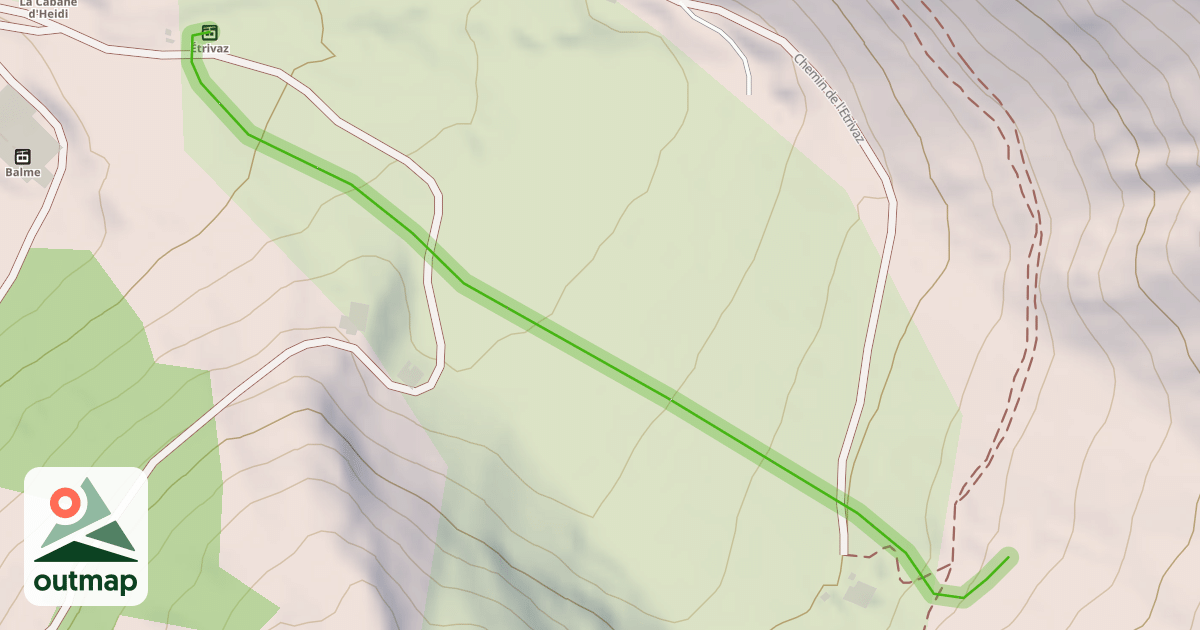 Map of L'Etrivaz