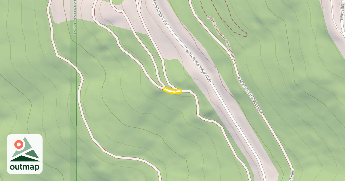 Map of Bogus Basin Road