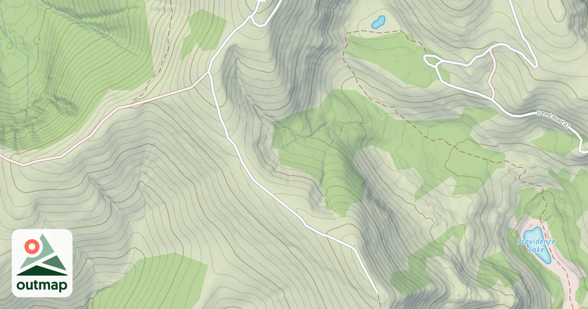 Map of PROVIDENCE PEAK