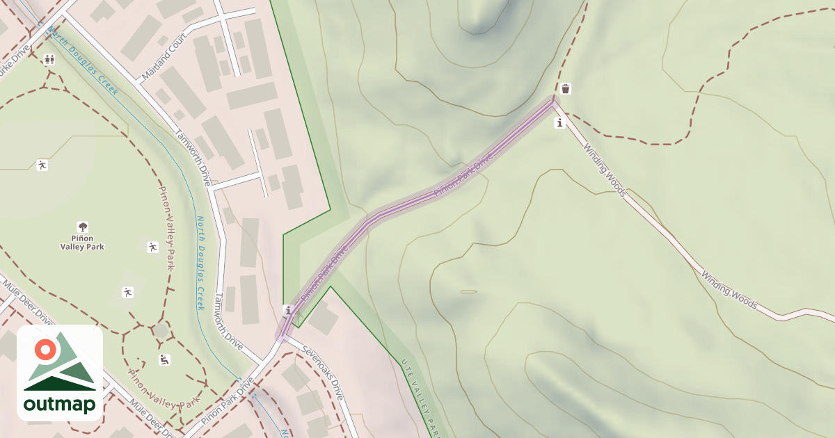 Map of Pinion Park Drive