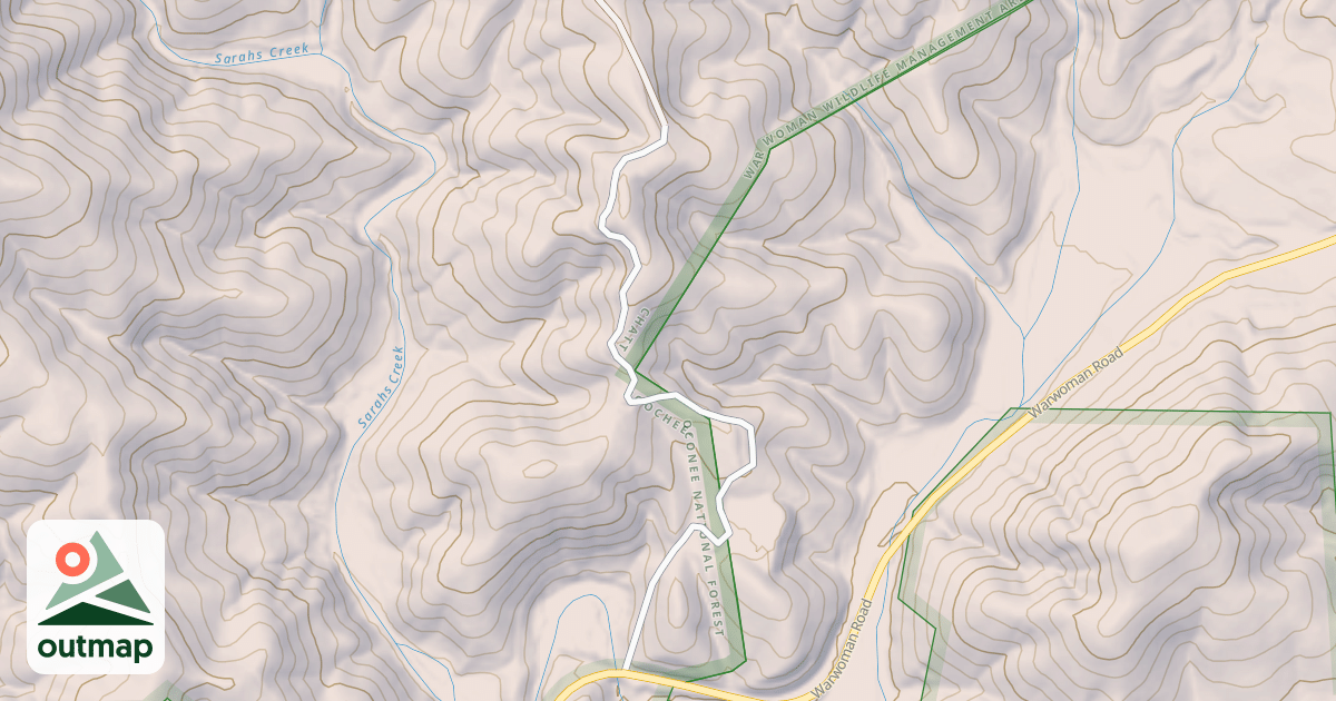 Map of SARAH'S CREEK
