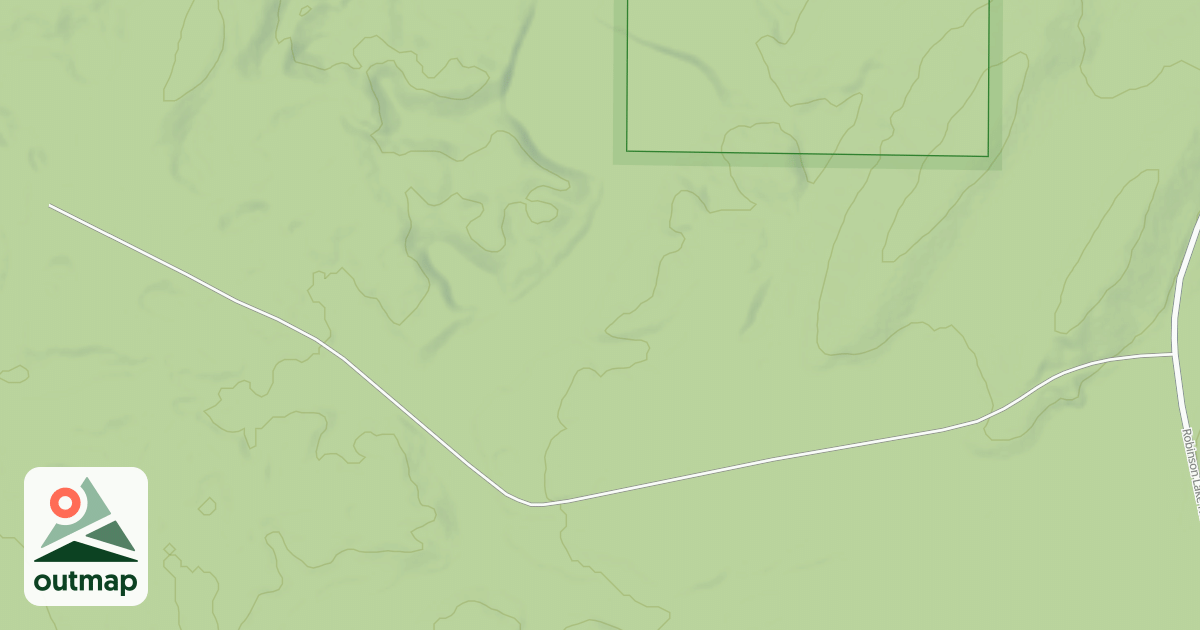 Map of SECRET LAKE ROAD