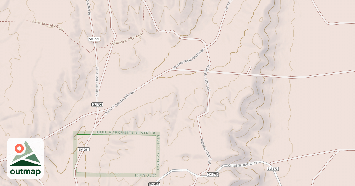 Map of Kalkaska Trail