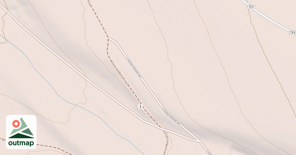 Map of County Road 6a Snowmobile Connector