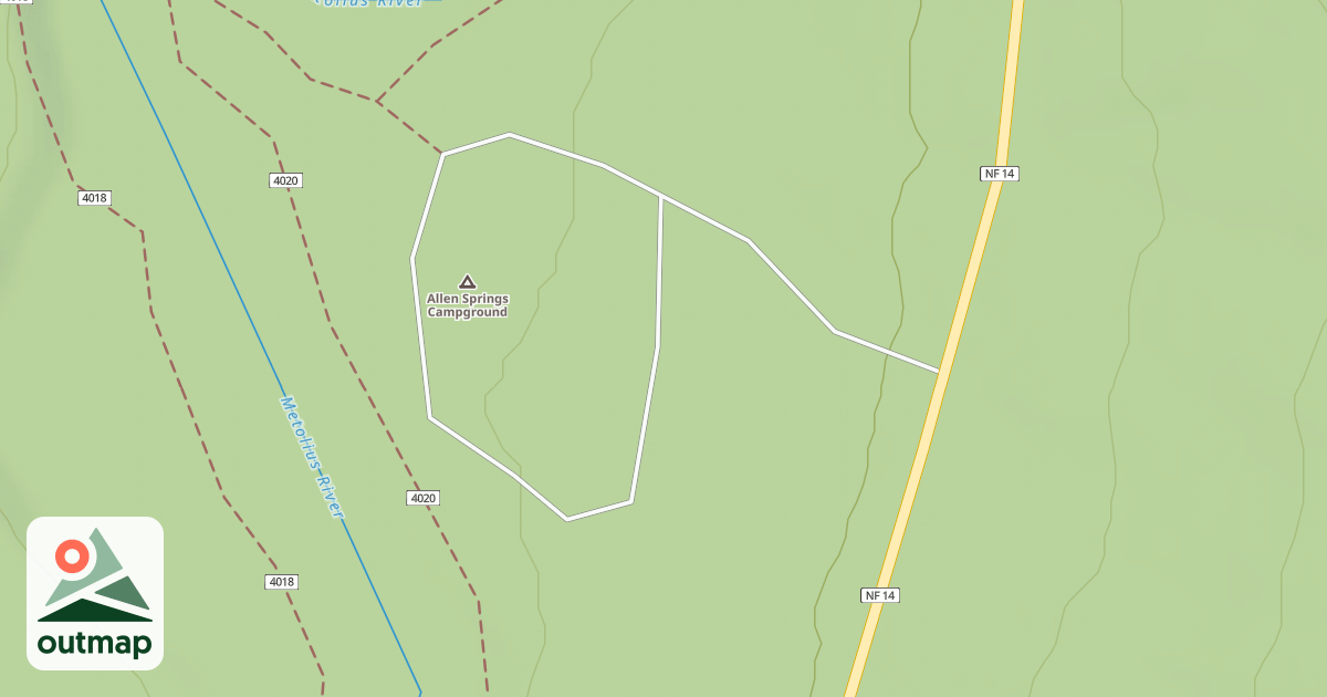 Map of ALLEN SPRINGS C G
