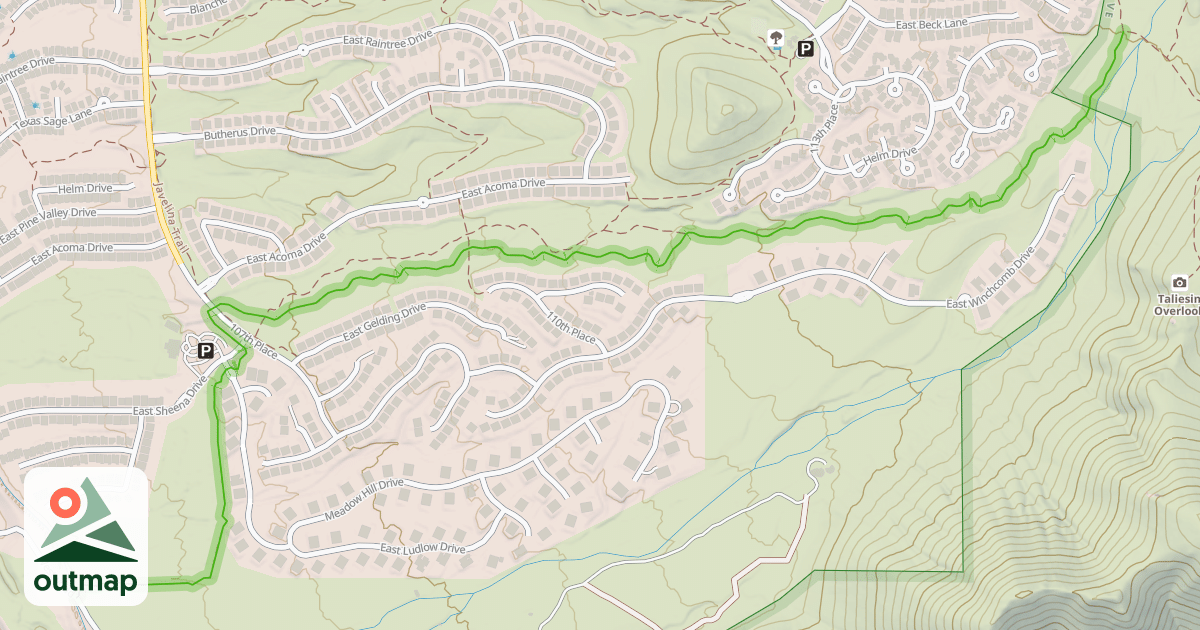 Map of Taliesin Trail