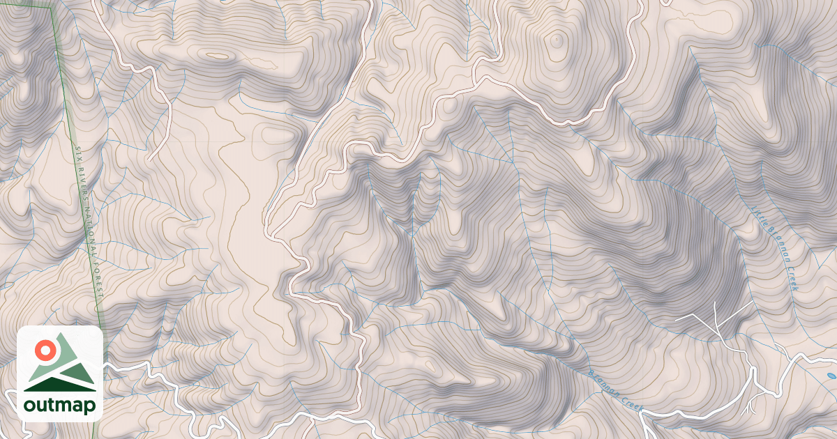 Map of BRANNAN MOUNTAIN