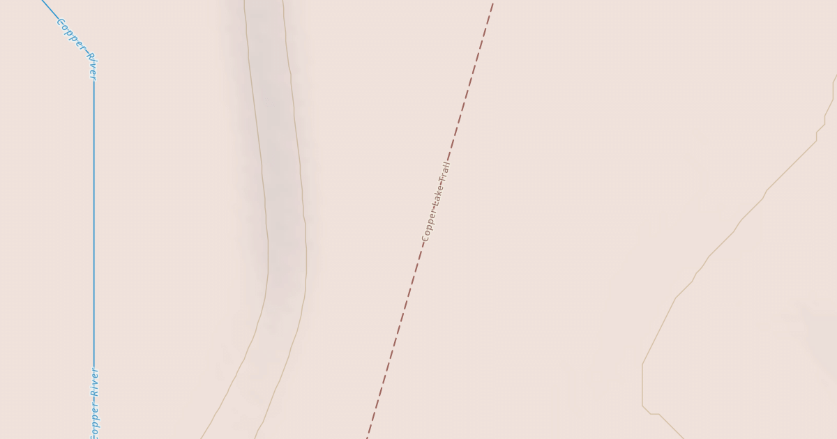 Map preview of Copper Lake Trail