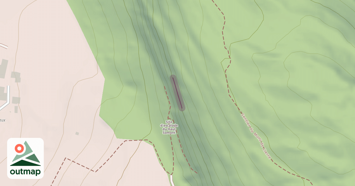 Map of Haut-Somont secteur Sainte-Barbe