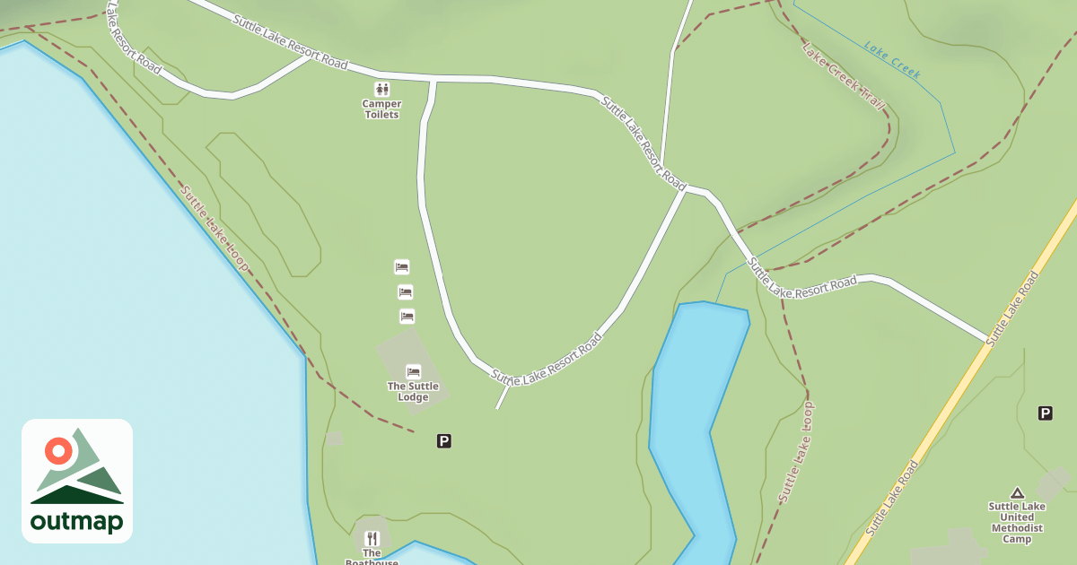 Map of SUTTLE LAKE RESORT