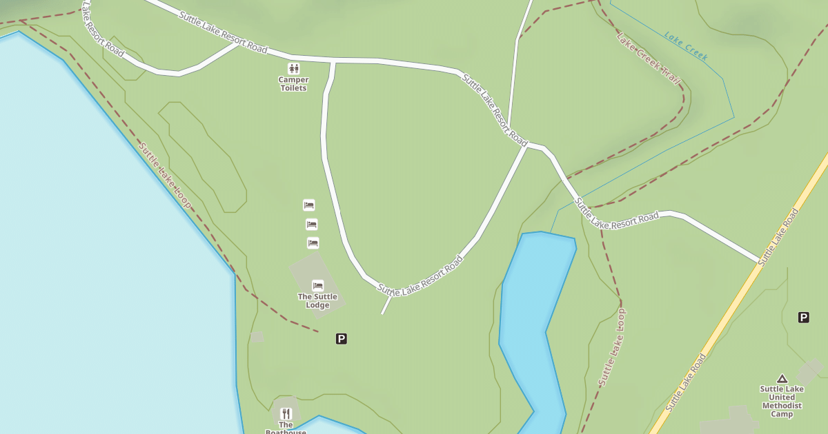 Map preview of SUTTLE LAKE RESORT