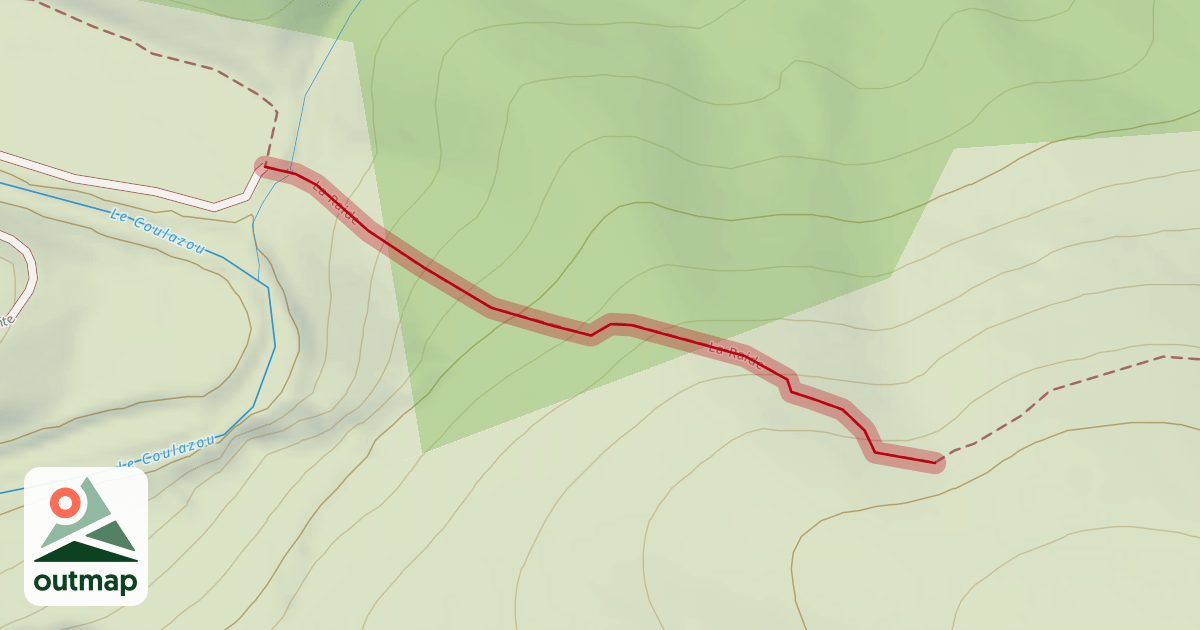 Map of La Raide