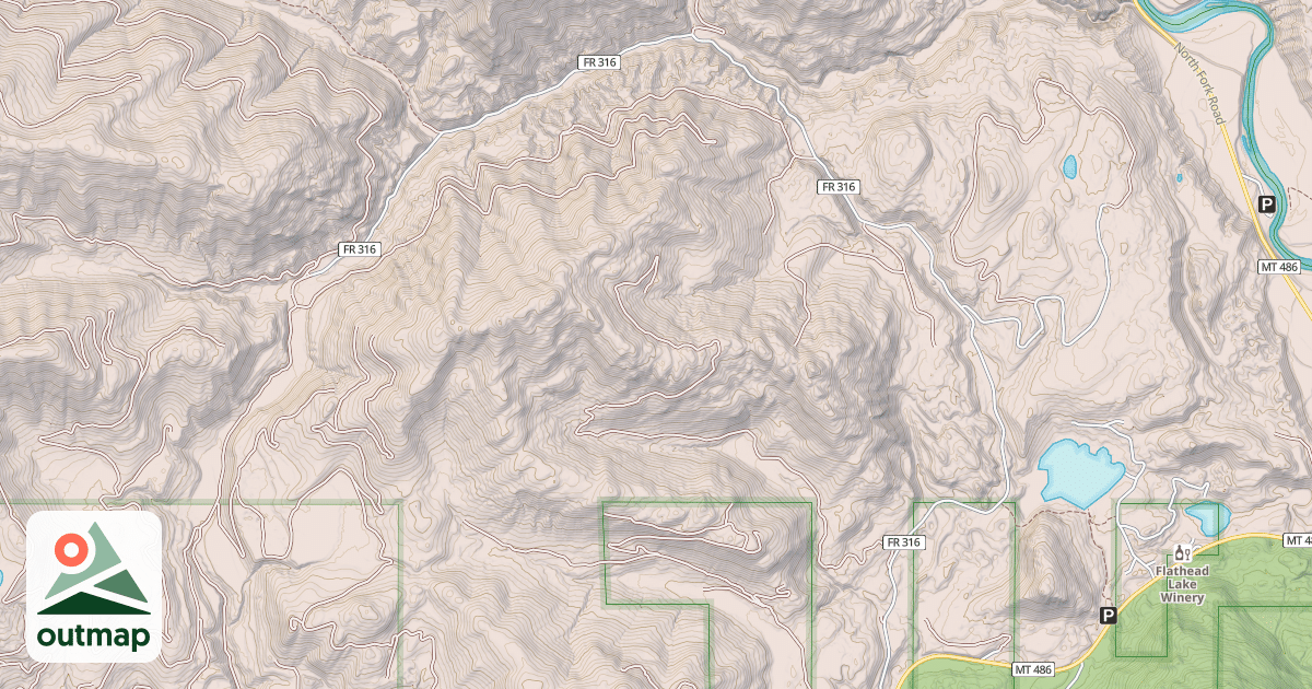 Map of BIG CREEK CANYON CREEK