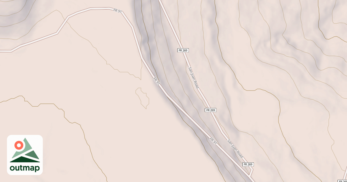 Map of SAN PEDRO MOUNTAIN