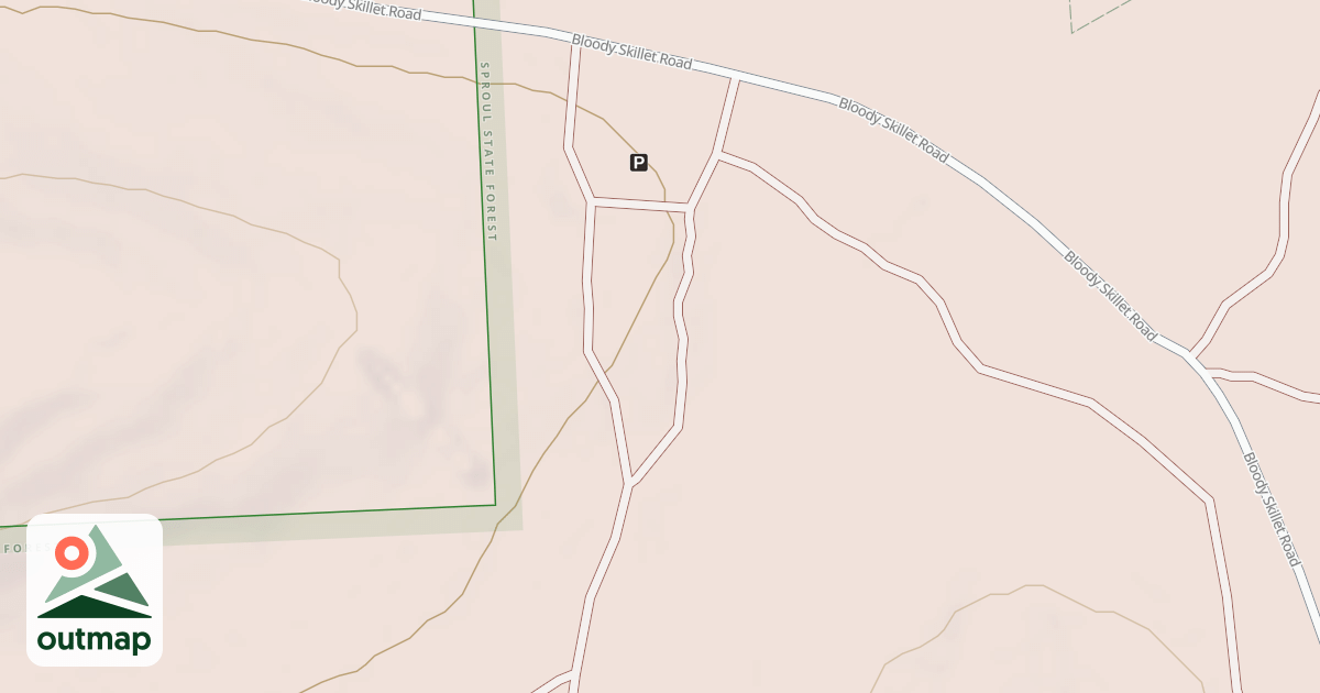 Map of Bloody Skillet ATV Trail