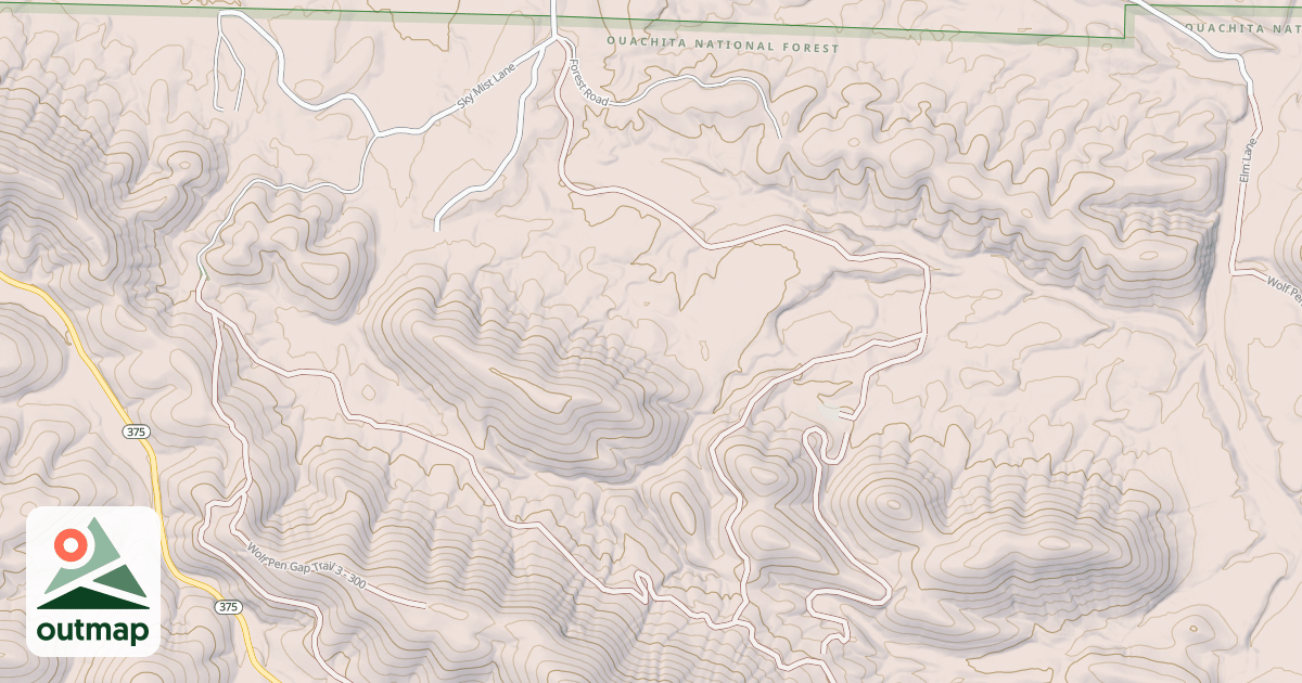 Map of WOLF PEN GAP 3