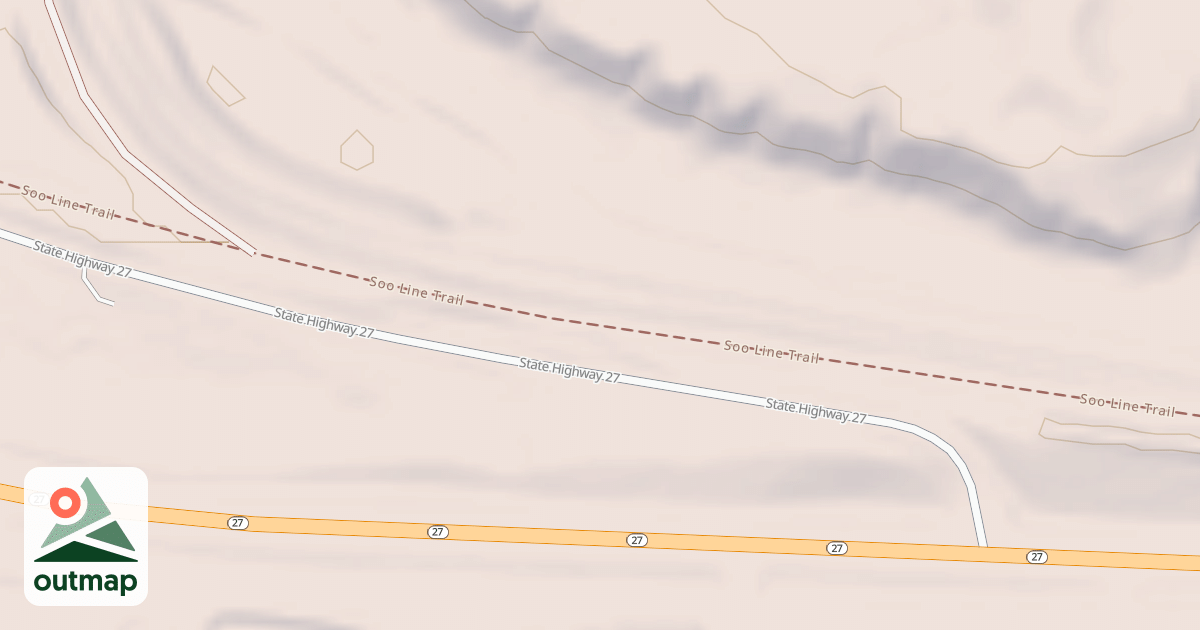 Map of Soo Line South: Carlton