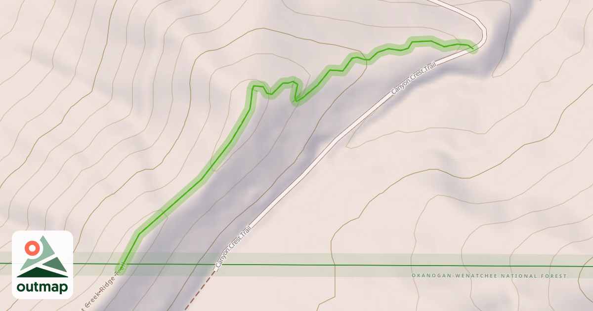 Map of Rat Creek Ridge Trail