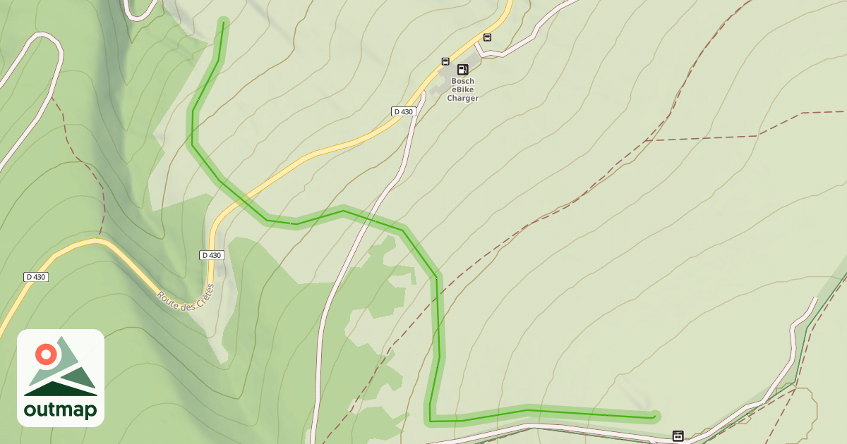 Map of Kastelberg Variante