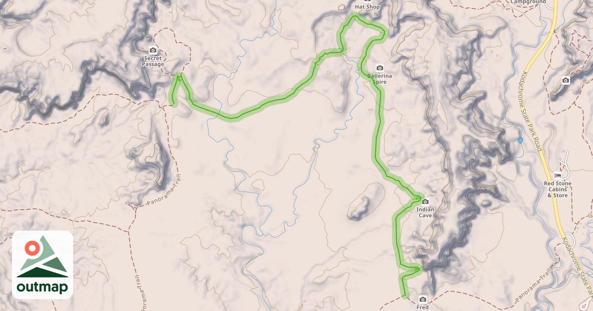 Map of Panorama Trail