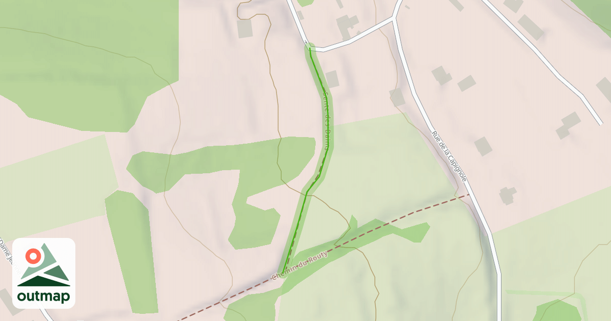 Map of Sente des Daims