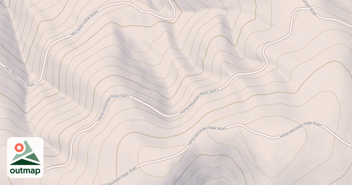 Map of HORSE MTN. SPUR C