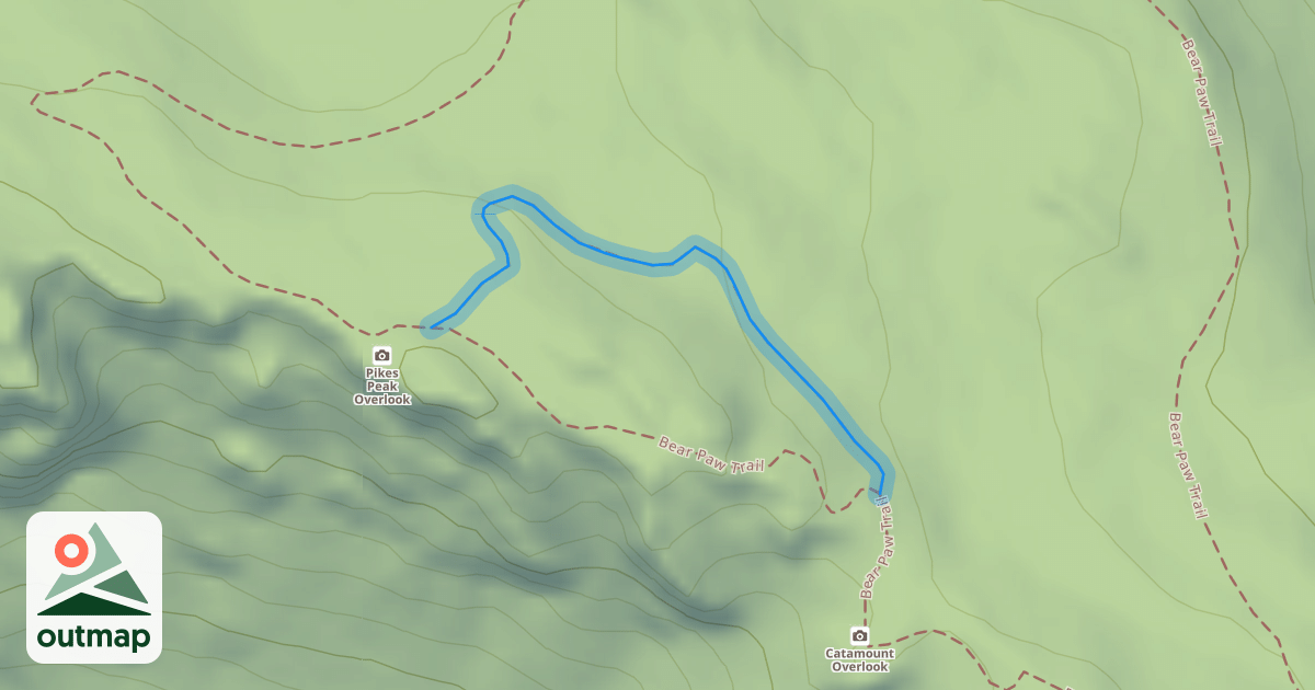 Map of Bear Paw Trail
