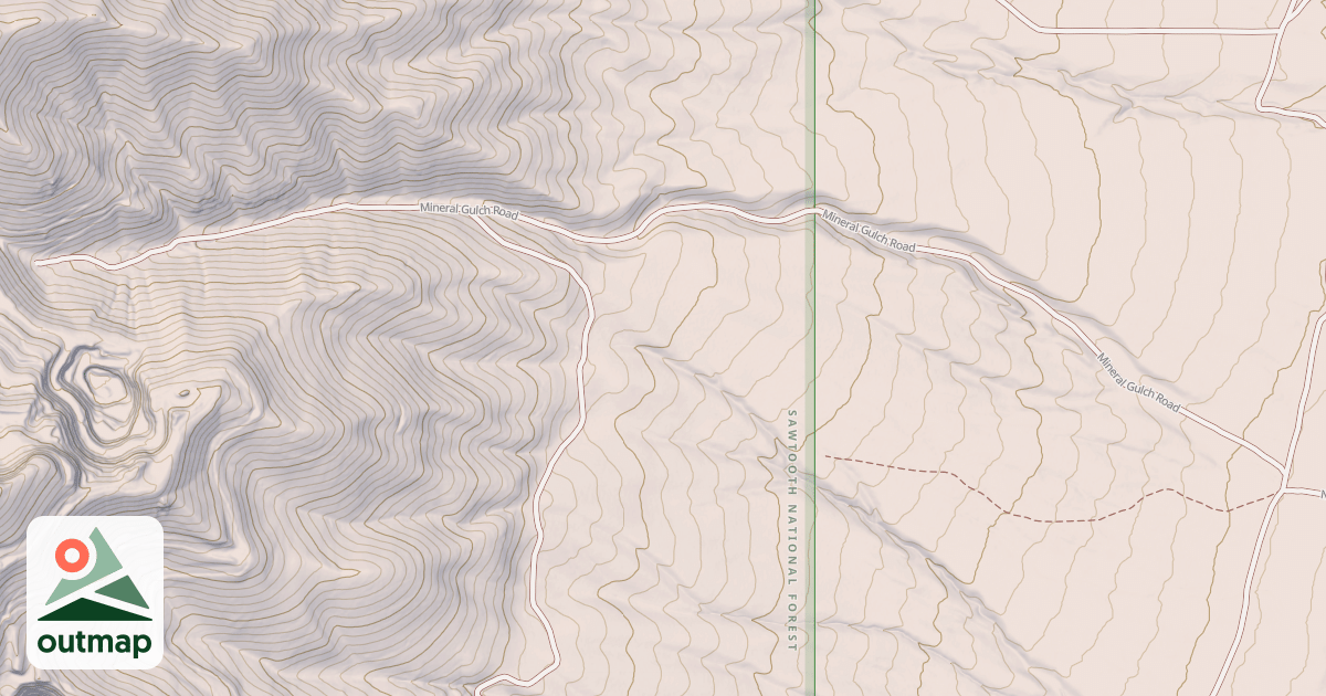 Map of MINERAL GULCH