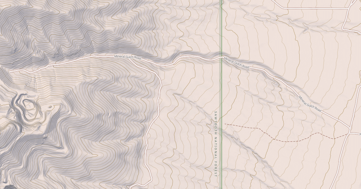 Map preview of MINERAL GULCH