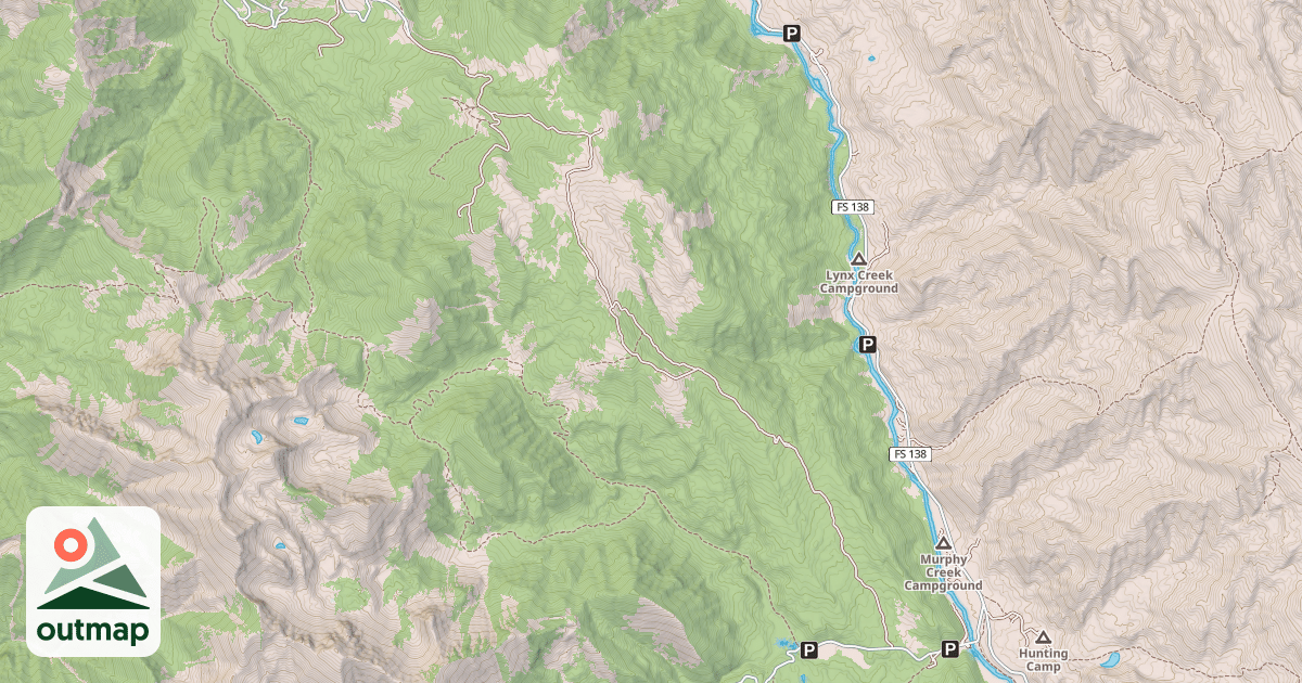 Map of MURPHY-SQUAW CREEK