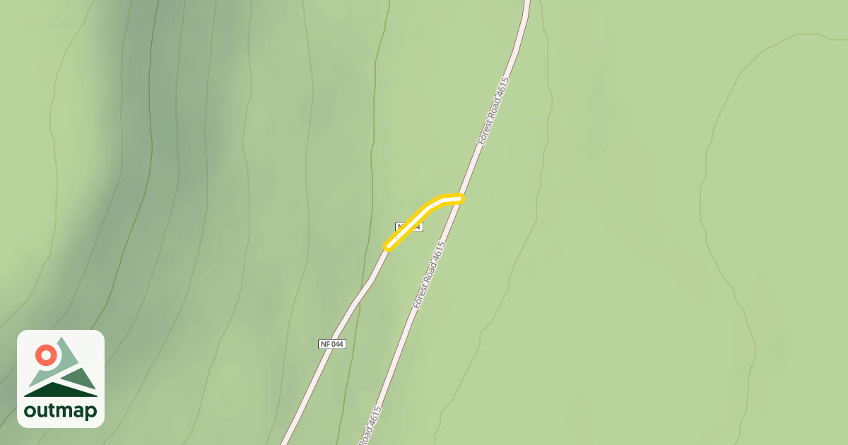 Map of Forest Road 4615-044