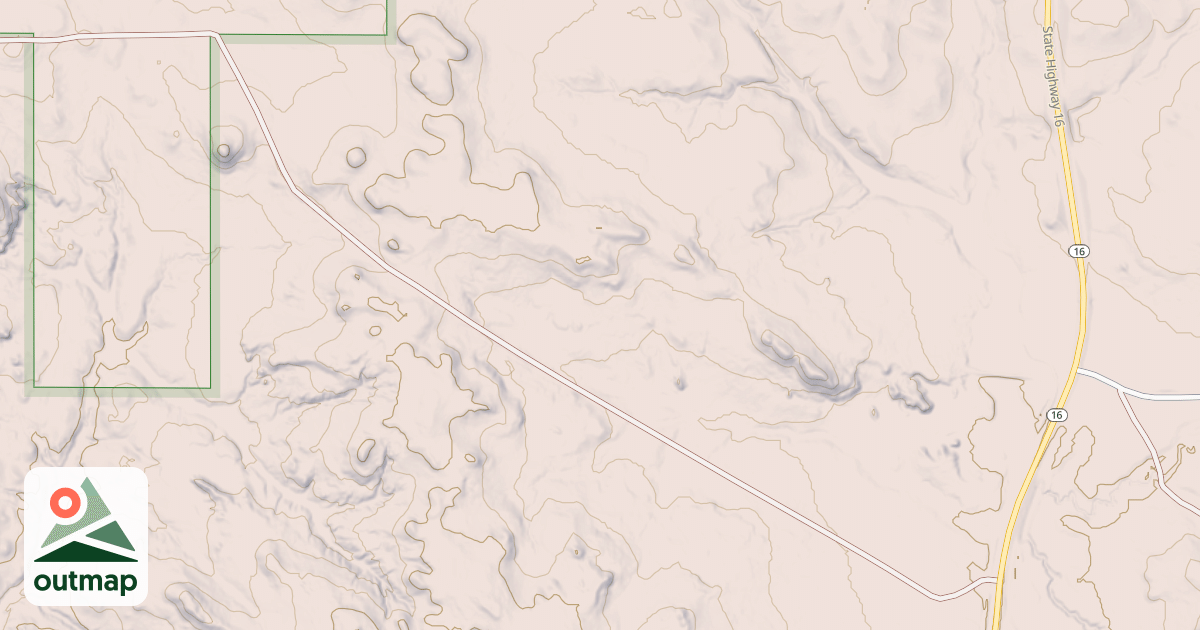 Map of (FDR) ALKALI CREEK